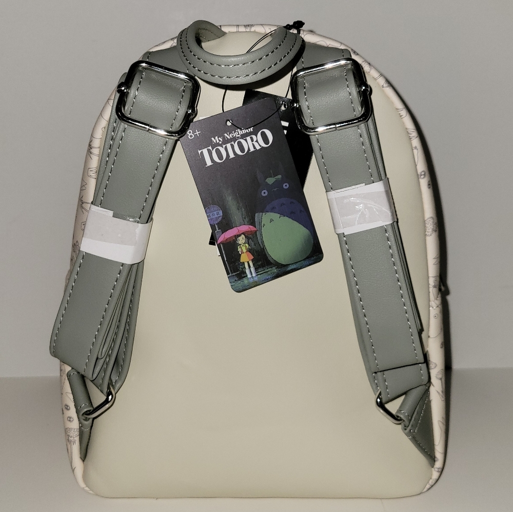 Loungefly Studio Ghibli Totoro Rain Mini Backpack and Tech Wallet - Picture 7 of 16